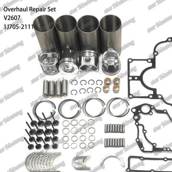 V2607 Overhaul Rebuild Kit Cylinder Liner Piston With Pin Kit Valve Seat Valve Guide Gasket Kit For Kubota
