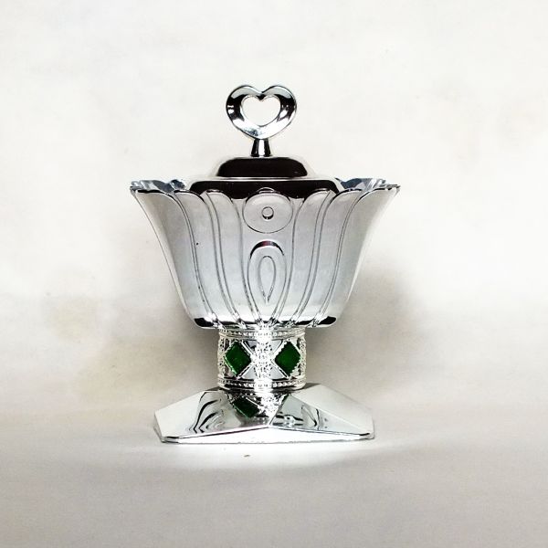 Arab high-grade fine silver goblet square Sugar Bowl
