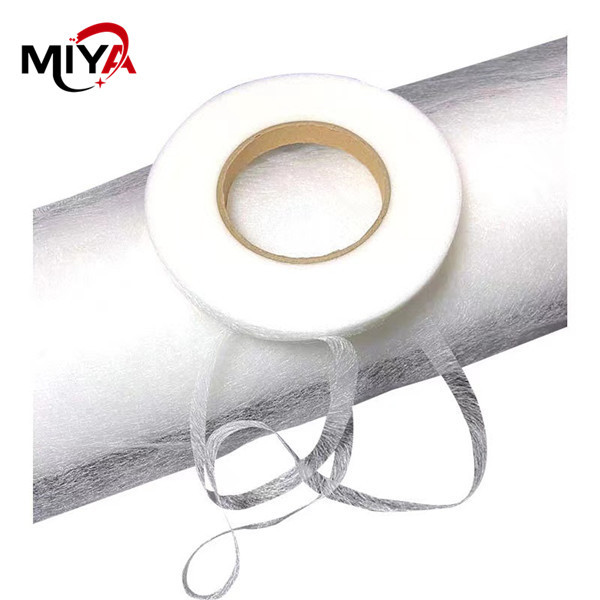 Белый двойной полиамид стороны горячий плавит слипчивую сеть 150gsm