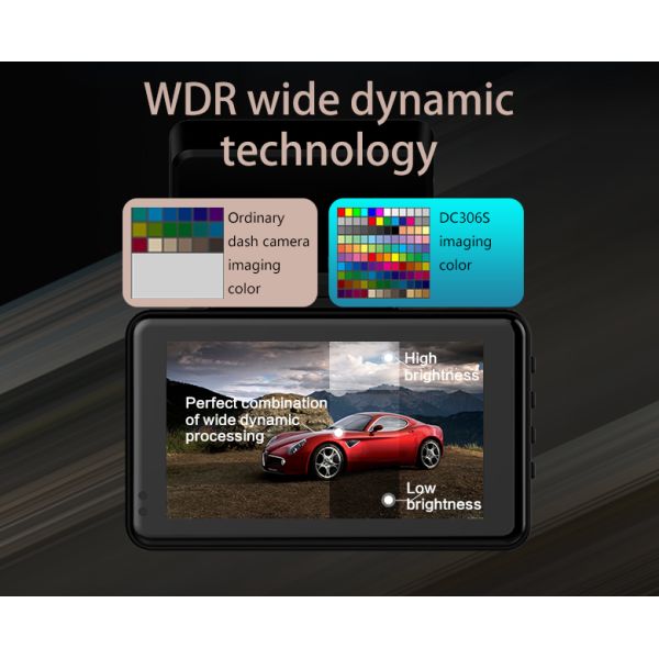 Wifi 128gb 4K Dash Camera 3 Inches Car Camera Micro SD Card