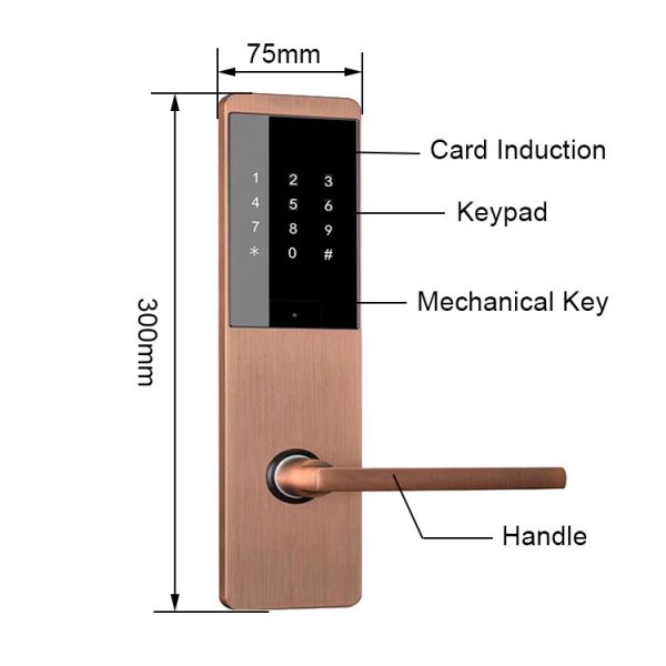 Замок карты замка 300mm Ic высокого уровня безопасности 300mm Keyless