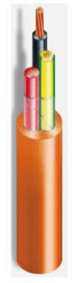 0.6/1kV 2C+E XLPE isolou o cabo alaranjado do círculo cumpriu com o padrão de AS/NZS