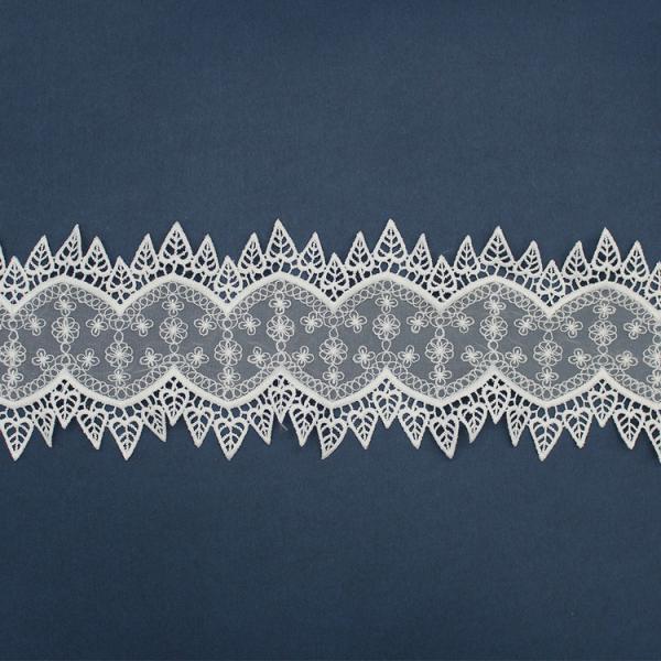 11.5cm  Floral Embroidery Lace Trim For Lady Dress