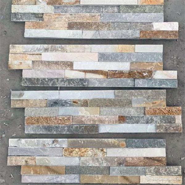 Decorative Wall Slate Culture Stone , Split Flat Surface Slate Ledgestone Panels
