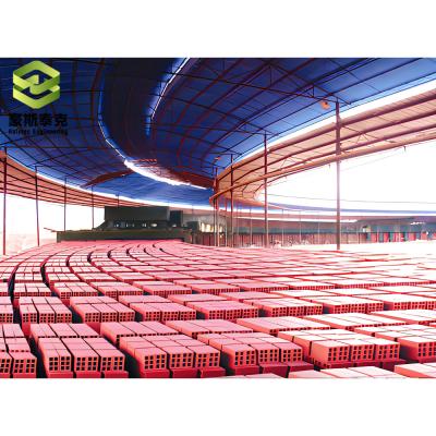 Automatic 200000 Bricks/day Rotary Tunnel Kiln For Full Automatic Dry And Burn Clay Bricks Production Line