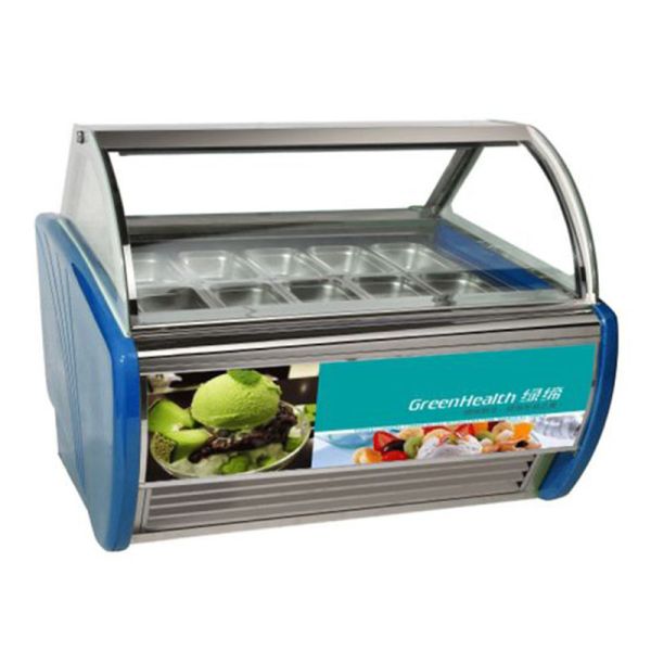 Dessert Retail Shop Gelato Popsicle Ice Cream Display Freezers