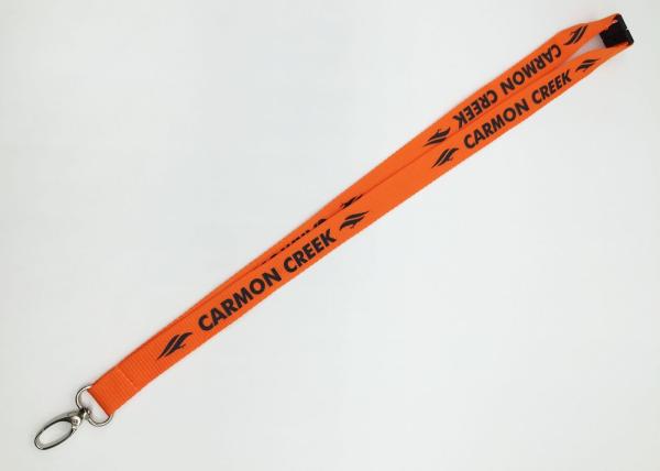 2cm Wide Silk Screen Lanyards / Safety Lanyards For ID Badges