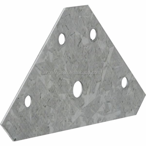 DX51D-Z275 Wooden Brackets for Hot-dipped Galvanized Flat Triangle Steel Corner Brace