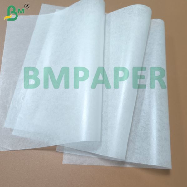 Embalaje de alimentos Papel de envoltura de caramelos blanco de doble cara encerado de 30 g - 40 g