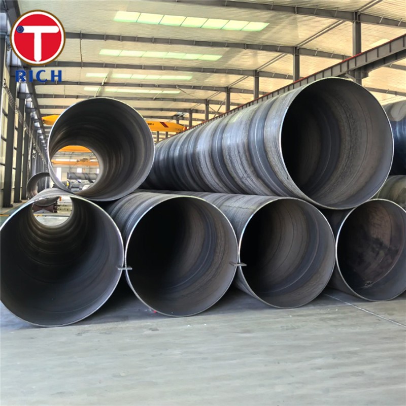 ASTM A139 Carbon Steel Spiral Weld Steel Pipe For Fluid Transport