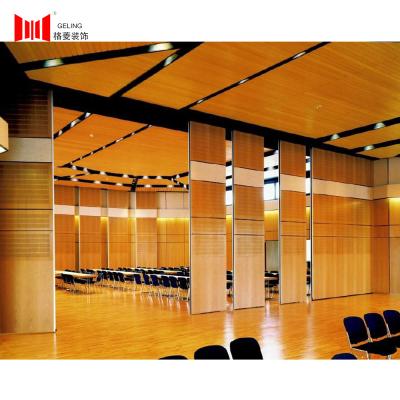 110mm Yellow Foldable Partition Wall System Movable Door For Banquet Hall