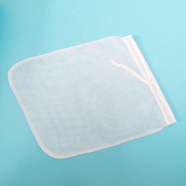 Food Grade 200 Micron Mesh Filter Bags , Nylon Nut Milk Bag 12