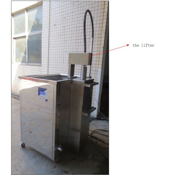 Aircraft Components Ultrasonic Engine Cleaner 360L Tank With Electric Lifting Tyre