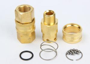 Do acoplador alto do fluxo da estrutura Valveless intercâmbio de bronze/SS304