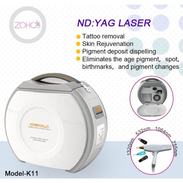 Переносный Q Switch Nd Yag Laser Machine Удаление пигмента