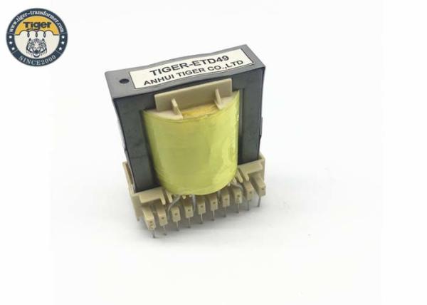 ETD49 High Frequency Transformer Pins 9+10 Phenolic Bobbin For Power Amplifiers