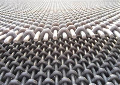 aço carbono alto oxidação frisada da tela de rede de arame 65Mn anti para a máquina da mina