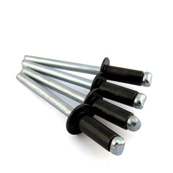 DIN7337 GB Tipo aberto padrão de cabeça plana de alumínio pop blind rivet 5mm-30mm comprimento