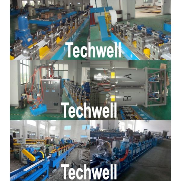 7.5 KW Main Power PU Foam Shutter Door Slat Roll Forming Machine With PLC Computer Control