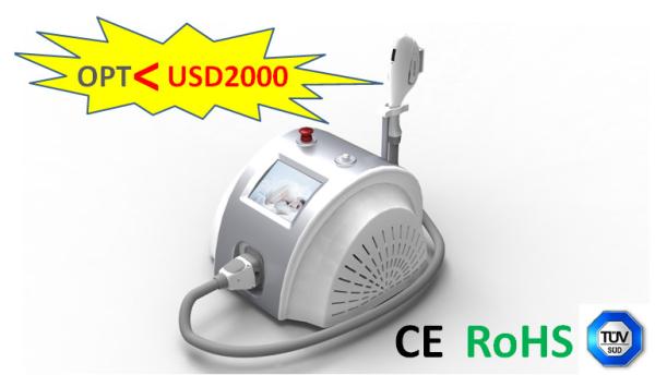 Máquina pessoal portátil da remoção do cabelo de SHR para o sistema de refrigeração do gelo do tratamento das mulheres
