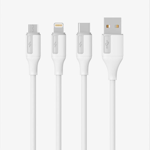 Silicone USB A Charging Cable 480 Mbps USB 2.0 Cable For Mobile Phone