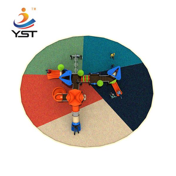 Facile d'installer la glissière de terrain de jeux de l'enfant en bas âge de plastique