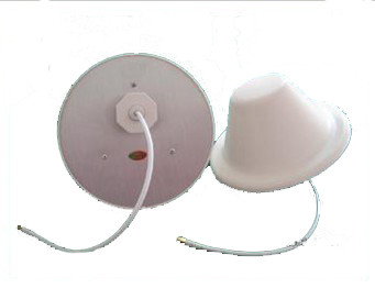 White Indoor Directional Multiband Ceiling Mount Antenna 800 - 2500 MHz 5 dBi