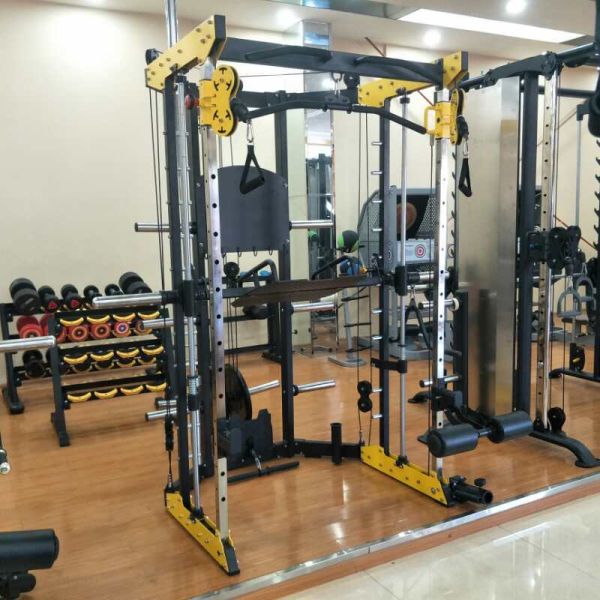 OEM Steel Tube Pin Load Selection Machines Fitness Smith Machine