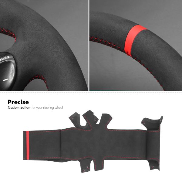 Genuine Leather and Suede Steering Wheel Cover for Porsche 911 Turbo 996 Year 1997-2001