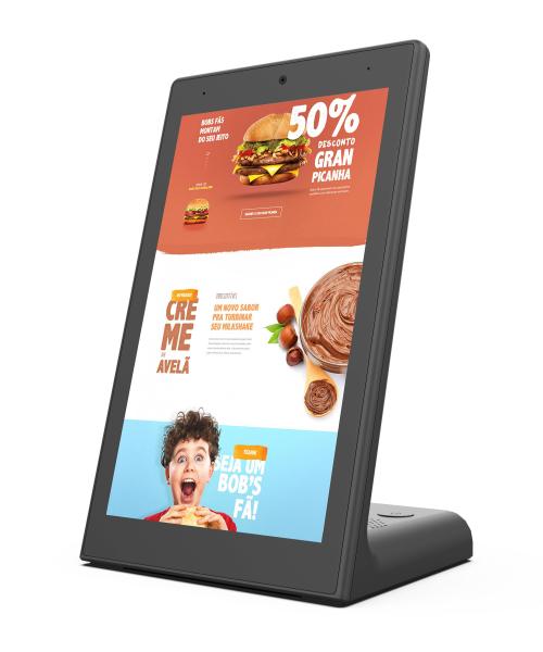 Signage vertical de bureau de Digital de noyau du quadruple RK3288 avec le système d'Android 10