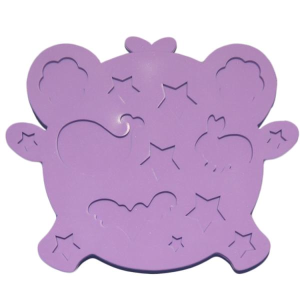DIY Silicone Baby Teether Purple Sensory Silicone Mordedores For Teething Pain Relief