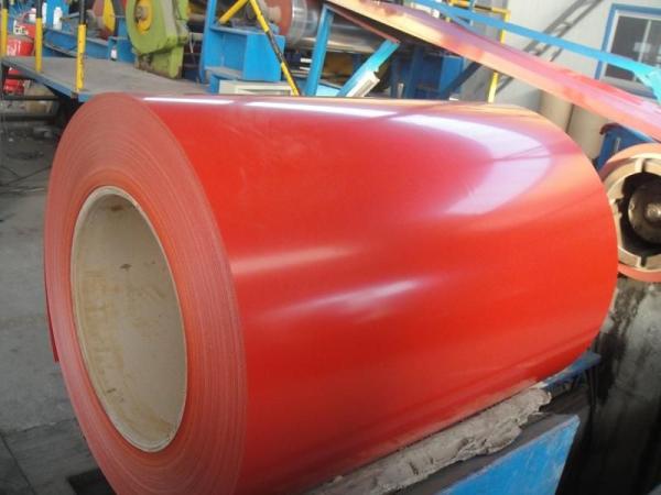 Orange EN10025 - 1995 Prepainted Steel Coil 55% Al - Zn For Home