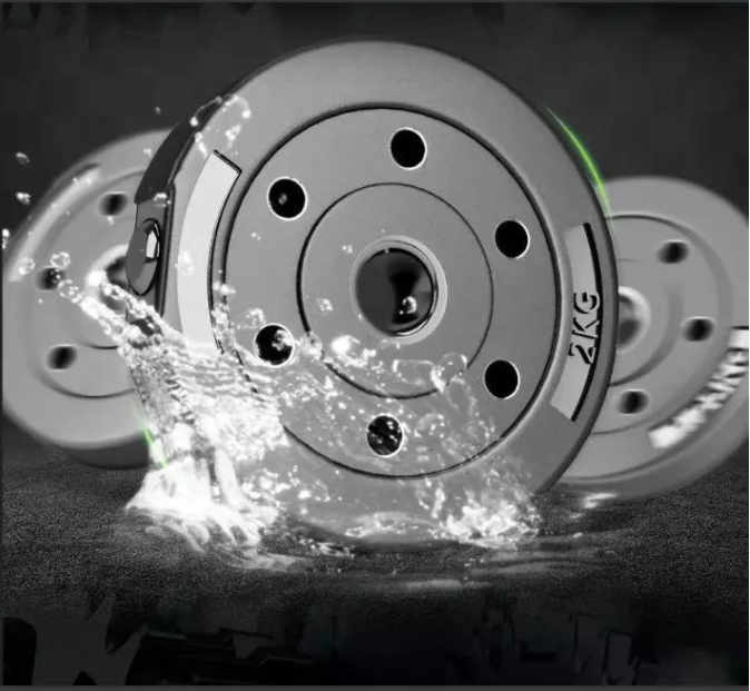 Weightlifting Gym Fitness Dumbbells 10kgs To 50kgs PVC Plastic Cement Dumbbell Set