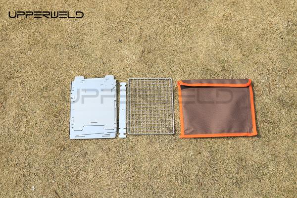 2 kg de acabamento limpo madeira portátil acampamento fogão de grelha de carbono dobrável para viagens ao ar livre