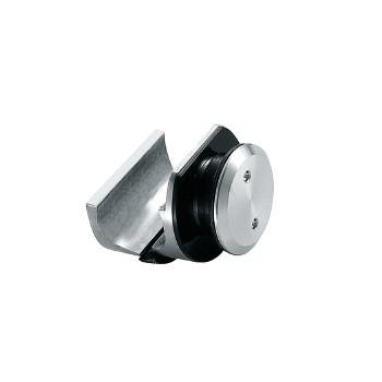 Clamp fixing for track GL-003, stainless steel 304, finishing satin, for bathroom door
