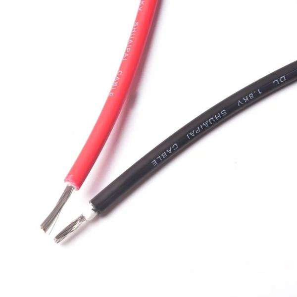 GB Standard Electronic PV Solar Cable H1Z2Z2-K With Tinned Copper Conductor