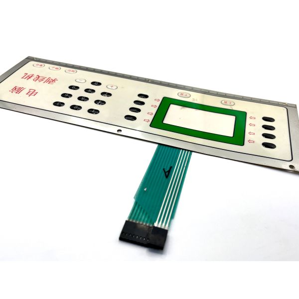 Custom Legend Printing Membrane Switch With Graphic Overlay And Tactile Snap Domes For Electronical Keyboard Design
