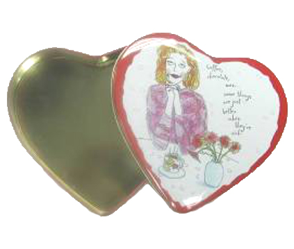 Gift Packing CMYK Printed Heart Shaped Chocolate Box