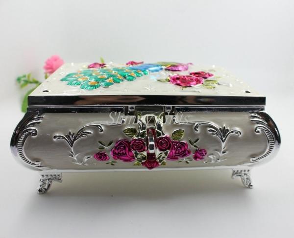 Shinny Gifts Fashion Jewerly Organizer Box Earring Storage Box Cosmetic Jewelry Box