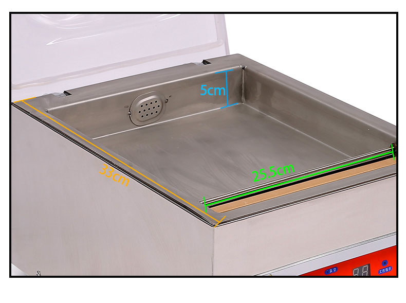 Опаковочный материал Бумага Промышленный вакуумный уплотнитель DUOQI DZ-260C Однокамерный тип стола