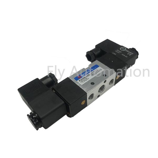 SHAKO PU Series Pilot Solenoid valve 5/2,5/3way Pneumatic control valve PU520-02S(D) PU530-02D
