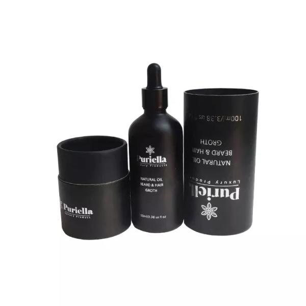 100ml Essential Oil Bottle Packaging Paper Tube Round Container For Cosmetic