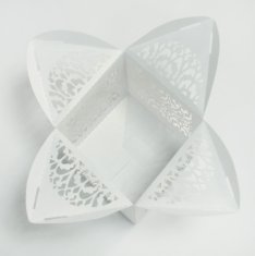 Customized Pantone Color  2012 individual White Laser Cut Cupcake Wrappers cups wedding