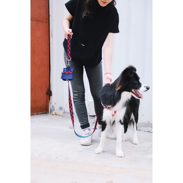 Personalised Black Neoprene Dog Poop Bag Holder Cute Dog Poop Bag Dispenser