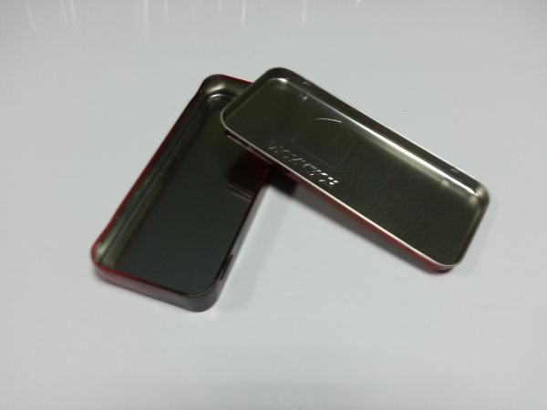 Metal Stainless Stationery Hinge Tin Boxes Containers For School Students