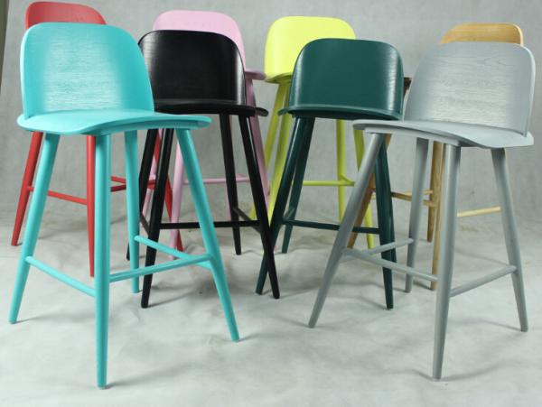 modern club wood bar chair furniture