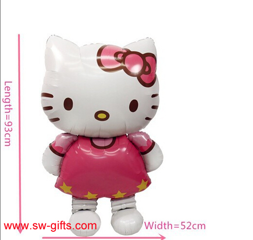Hello Kitty Cat foil Balloons Cartoon Birthday Decoration Wedding Party Inflatable Balloon