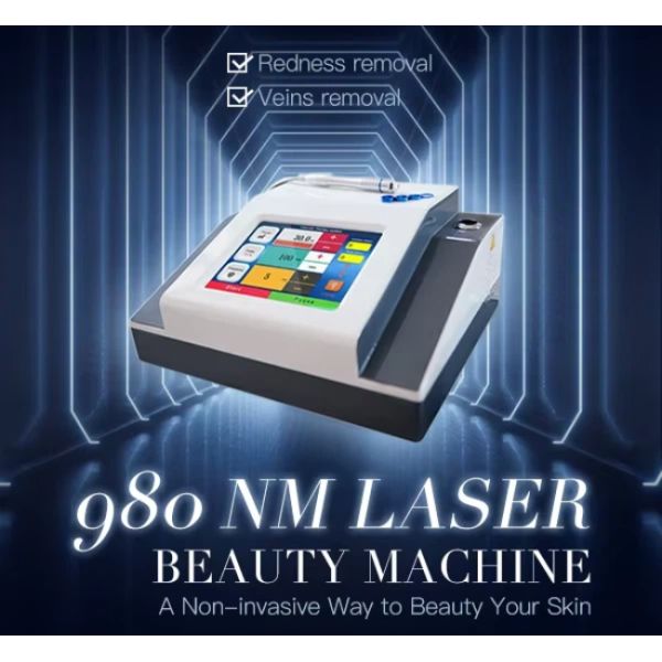 Vascular Removal 980nm Diode Laser Machine Spider Vein Red Blood Vessels Removal