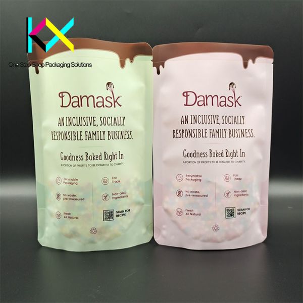 ISO9001 Certified Recyclable Coffee Bags Mylar Stand Up Pouches With Laser Score