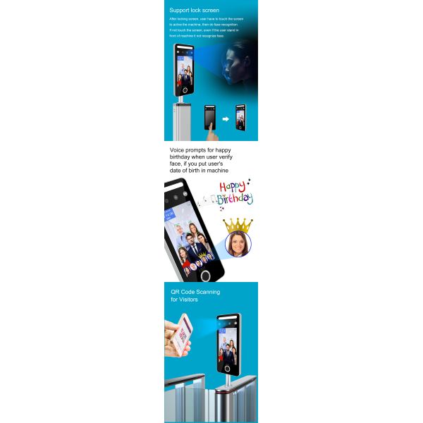 TIMMY Free SDK Dynamic Biometric Face Recognition Access Control System